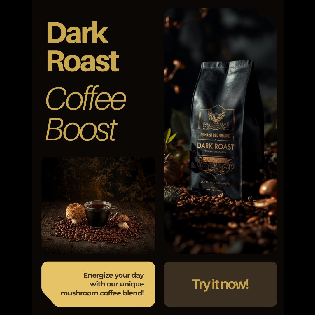 Coffee with Mushrooms Dark Roast - Lion's Mane and Chaga