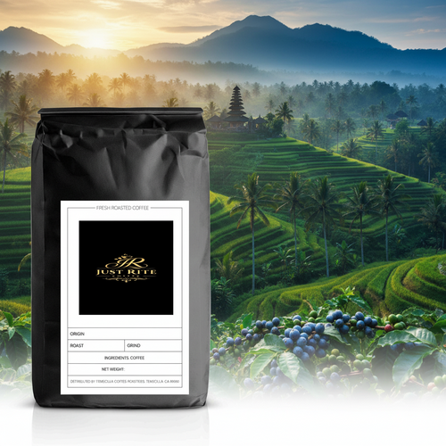 Just Rite Coffee Bali Blue - Single Origin Medium Dark Roast Coffee from Kintamani Bali